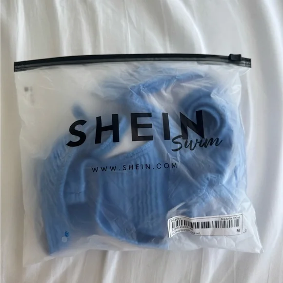 Blue Textured Bikini Set - Picture 4 of 4